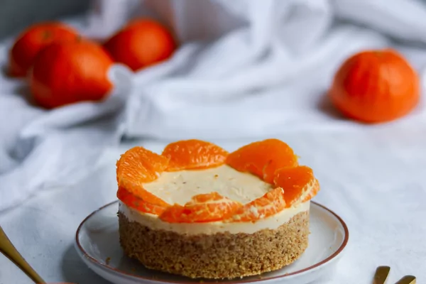 Sugarfree mini mandarine cheesecake