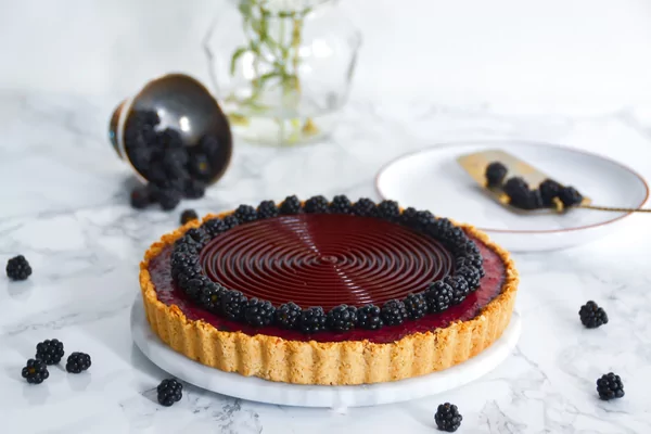 Suikervrije vegan bramen taart