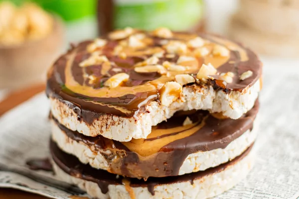 Sugarfree Snickers rice cake snack