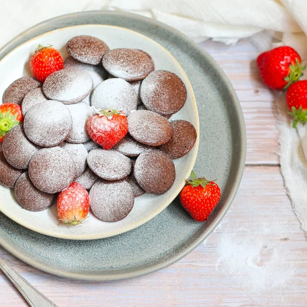 Koolhydraatarme chocolade poffertjes