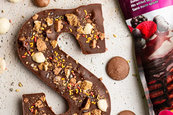 Sugarfree chocolate letter