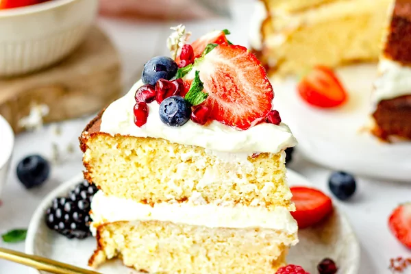 Glutenvrije en koolhydraatarme vanille cake