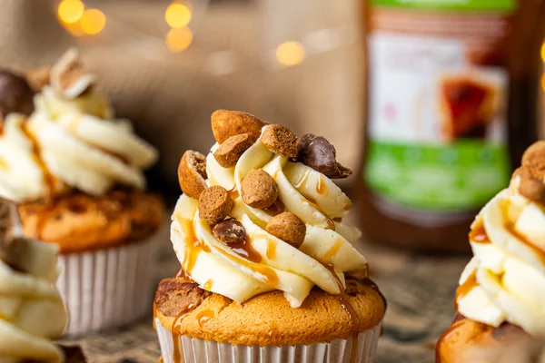 Suikervrije pepernoten cupcakes