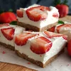 Suikervrije no bake strawberry cheesecake