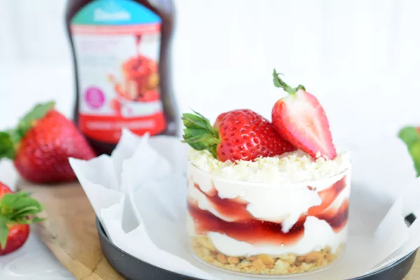 Sugar free strawberry tiramisu