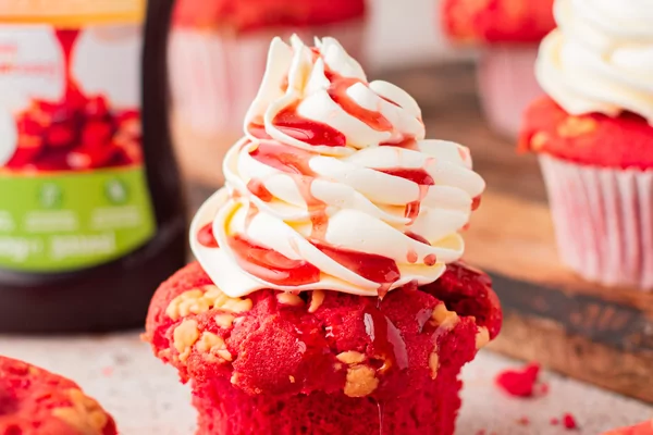 Halloween red velvet cupcakes