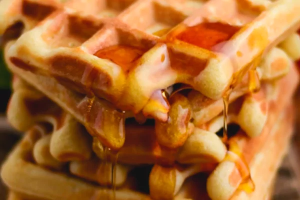 Zachte wafels zonder suiker