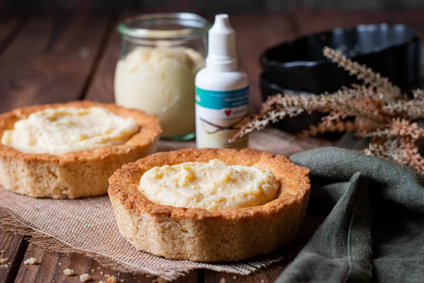 Sugarfree vanilla custard tarts
