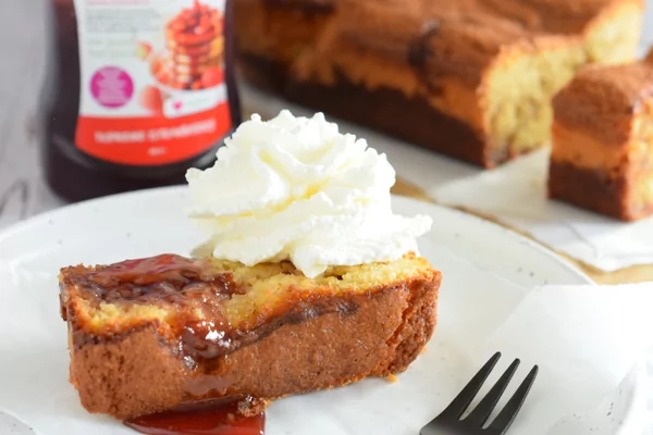 Suikervrije aardbeien cake