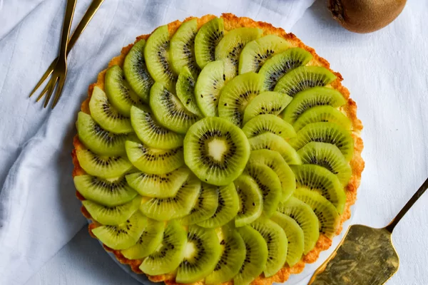 Suikervrije kiwi taart