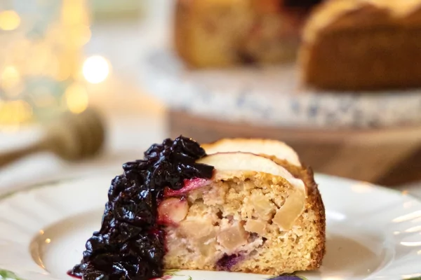 Koolhydraatbeperkte kersen appeltaart