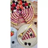 Healthy blackberry cheesecake roll