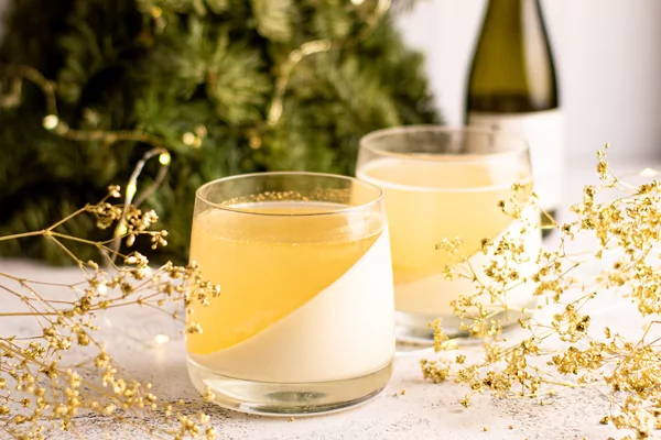 Koolhydraatarme prosecco panna cotta