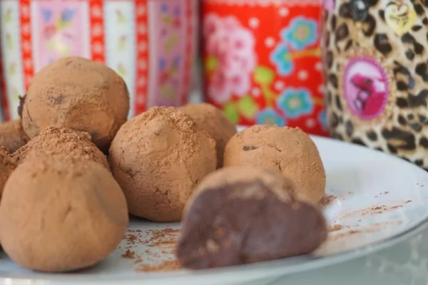 Suikervrije chocolade truffels 