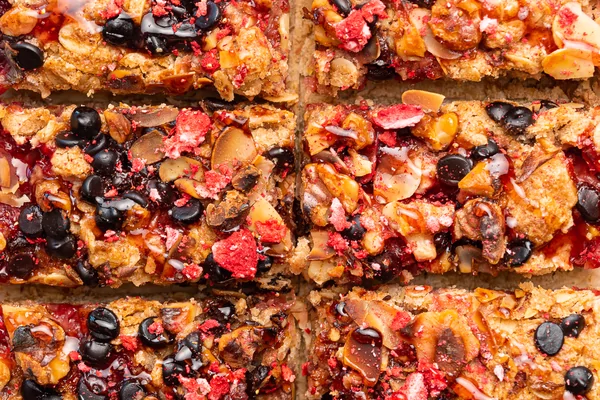 Suikervrije aardbei havermout repen